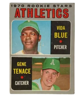 21 Athletics 1970 Rookie Stars Vida Blue Gene Tenace Rs Rc 1970 O Pee Chee from Vg Front
