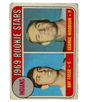 244 Indians 1969 Rookie Stars Ray Fosse George Woodson Rs Rc 1969 from Topps Front
