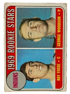 244 Indians 1969 Rookie Stars Ray Fosse George Woodson Rs Rc 1969 from Topps Front