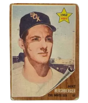 341 Mike Hershberger 1962 from Topps Front