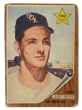341 Mike Hershberger 1962 from Topps Front
