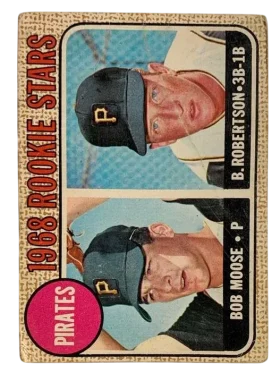 36 Pirates 1968 Rookie Stars Bob Moose Bob Robertson Rs Rc 1968 O Pee from Chee Front