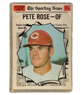 458 Pete Rose 1970 O Pee Chee from Front Poor