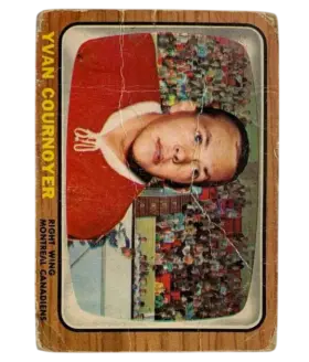 72 Yvan Cournoyer 1966 67 from Topps Front