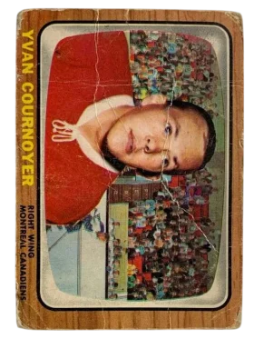 72 Yvan Cournoyer 1966 67 from Topps Front