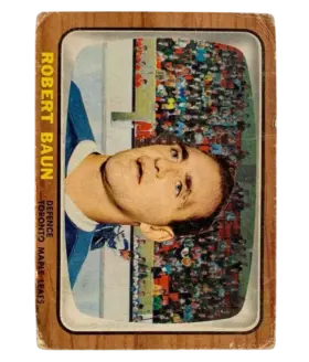 83 Robert Baun 1966 67 from Topps Front
