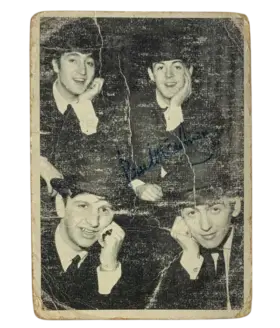 89 John Paul George Ringo 1964 O Pee Chee The Beatles Black from White Front