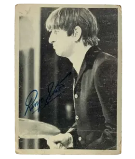 98 Ringo Starr 1964 O Pee Chee The Beatles Black from White Front