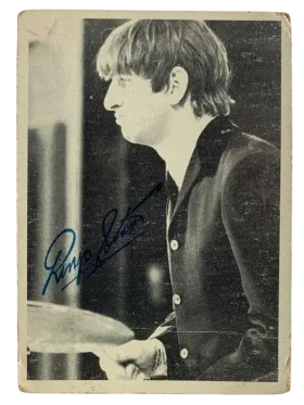 98 Ringo Starr 1964 O Pee Chee The Beatles Black from White Front
