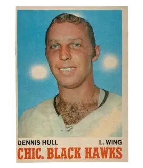 14 Dennis Hull 1970 71 O Pee Chee from Front Ex