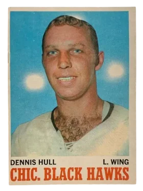 14 Dennis Hull 1970 71 O Pee Chee from Front Ex