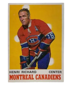 176 Henri Richard 1970 71 O Pee Chee from Front Ex