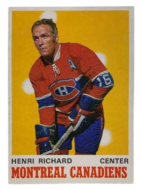 176 Henri Richard 1970 71 O Pee Chee from Front Ex