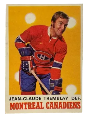178 Jean Claude Tremblay 1970 71 O Pee Chee from Front X
