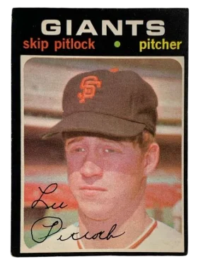 19 Skip Pitlock 1971 O Pee Chee from Front 1