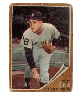 196a Terry Fox 1962 from Topps Front