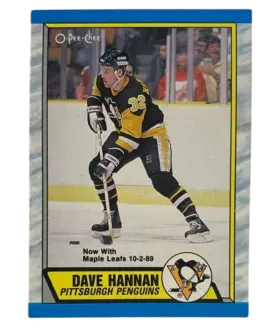 257 Dave Hannan 1989 90 O Pee from Chee Front