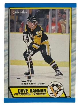 257 Dave Hannan 1989 90 O Pee from Chee Front