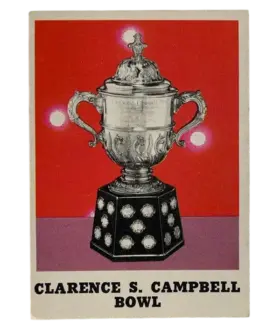 263 Clarence S Campbell Bowl 1970 71 O Pee Chee from Front Ex