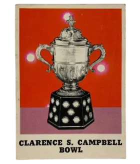 263 Clarence S Campbell Bowl 1970 71 O Pee Chee from Front Pr