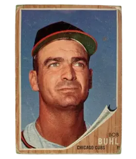 458a Bob Buhl 1962 from Topps Front