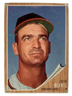 458a Bob Buhl 1962 from Topps Front