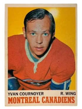 50 Yvan Cournoyer 1970 71 O Pee Chee from Front Nm