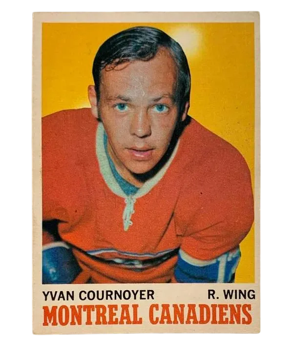 50 Yvan Cournoyer 1970 71 O Pee Chee from Front Nm