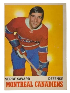 51 Serge Savard 1970 71 O Pee Chee from Front Ex