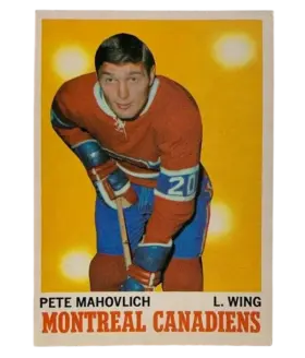 58 Pete Mahovlich 1970 71 O Pee Chee from Front Ex
