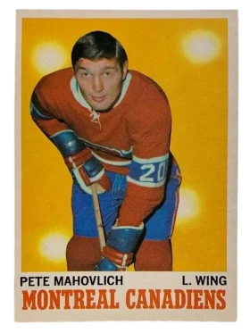 58 Pete Mahovlich 1970 71 O Pee Chee from Front Ex