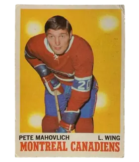 58 Pete Mahovlich 1970 71 O Pee Chee from Front Pr