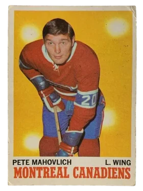58 Pete Mahovlich 1970 71 O Pee Chee from Front Pr