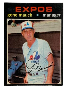 59 Gene Mauch 1971 O Pee from Chee Front