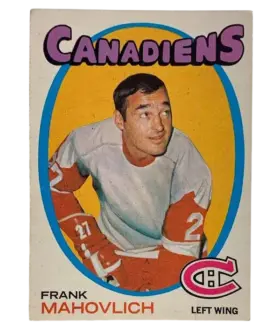 105 Frank Mahovlich 1971 72 O Pee Chee from Front Ex