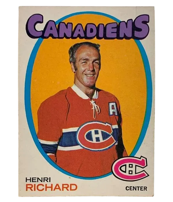 120 Henri Richard 1971 72 O Pee Chee from Front Ex