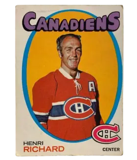 120 Henri Richard 1971 72 O Pee Chee from Front Vg