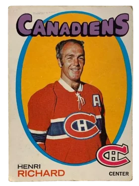 120 Henri Richard 1971 72 O Pee Chee from Front Vg