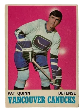 120 Pat Quinn 1970 71 Topps from Front Vg