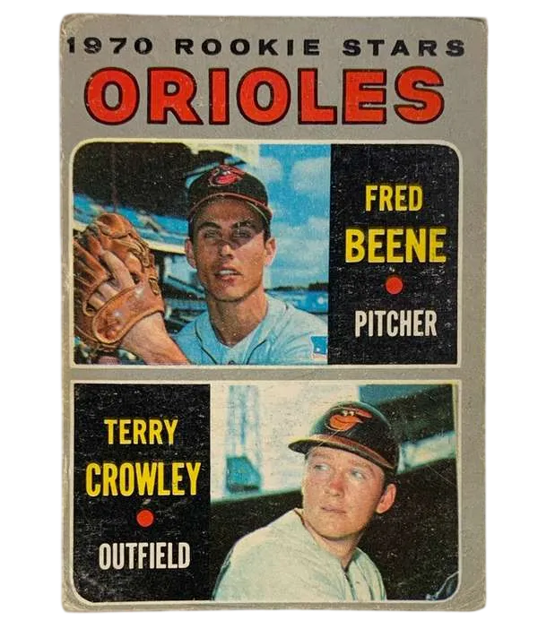 121 Orioles 1970 Rookie Stars Fred Beene Terry Crowley Rs Rc 1970 O Pee from Chee Front