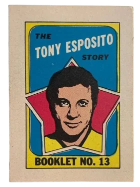 13 Tony Esposito 1971 72 O Pee Chee Pee Chee from Booklets Front