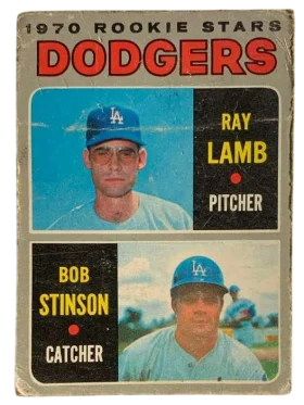 131 Dodgers 1970 Rookie Stars Ray Lamb Bob Stinson Rs Rc 1970 O Pee from Chee Front
