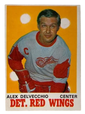 157 Alex Delvecchio 1970 71 O Pee Chee from Front Ex
