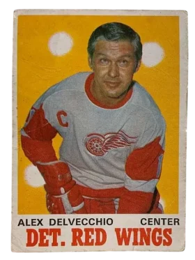 157 Alex Delvecchio 1970 71 O Pee Chee from Front Pr