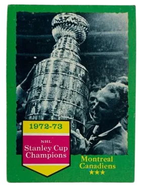 198 1972 73 Nhl Stanley Cup Champions 1973 74 O Pee from Chee Front