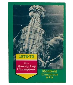 198 1972 73 Nhl Stanley Cup Champions 1973 74 O Pee Chee Pee Chee Light from Backs Front