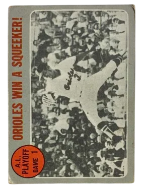 199 Alcs Game 1 Orioles Win A Squeaker 1970 O Pee from Chee Front