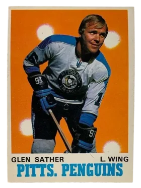 205 Glen Sather 1970 71 O Pee Chee from Front Nm