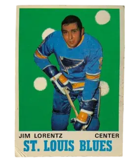209 Jim Lorentz 1970 71 O Pee Chee from Front Pr