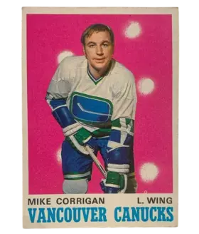 227 Mike Corrigan 1970 71 O Pee Chee from Front Vg